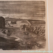 Load image into Gallery viewer, 1930s Original Lithograph by Arthur Robert Laird (1881 - 1958) Entitled "Stacking Kelp, Arran). FRAMED
