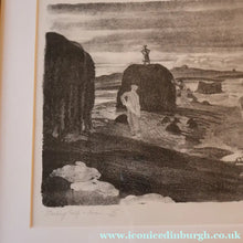 Load image into Gallery viewer, 1930s Original Lithograph by Arthur Robert Laird (1881 - 1958) Entitled "Stacking Kelp, Arran). FRAMED

