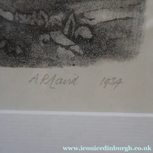 Load image into Gallery viewer, 1930s Original Lithograph by Arthur Robert Laird (1881 - 1958) Entitled "Stacking Kelp, Arran). FRAMED

