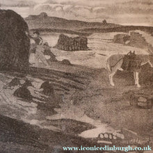 Load image into Gallery viewer, 1930s Original Lithograph by Arthur Robert Laird (1881 - 1958) Entitled "Stacking Kelp, Arran). FRAMED
