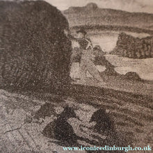 Load image into Gallery viewer, 1930s Original Lithograph by Arthur Robert Laird (1881 - 1958) Entitled "Stacking Kelp, Arran). FRAMED
