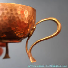 Load image into Gallery viewer, ARTS AND CRAFTS. Sweet PAIR of Antique WMF Planished Copper &amp; Brass Egg Cups
