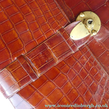 Load image into Gallery viewer, Vintage Genuine Asprey Crocodile Skin Document Wallet or Ipad Case ASPREY LONDON
