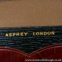 Load image into Gallery viewer, Vintage Genuine Asprey Crocodile Skin Document Wallet or Ipad Case ASPREY LONDON
