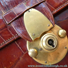 Load image into Gallery viewer, Vintage Genuine Asprey Crocodile Skin Document Wallet or Ipad Case ASPREY LONDON
