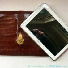 Load image into Gallery viewer, Vintage Genuine Asprey Crocodile Skin Document Wallet or Ipad Case ASPREY LONDON
