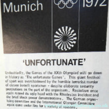 Load image into Gallery viewer, ATHLETICS Arena. Official Report on the Olympic Games. Munich 1972. VERY Rare Publication. Soft Covers
