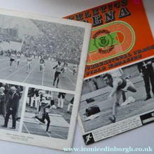 Load image into Gallery viewer, ATHLETICS Arena. Two Official Report of the Commonwealth Games. EDINBURGH 1970. VERY Rare Publications. Soft Cover
