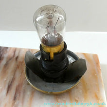 Load image into Gallery viewer, Original 1930s ART DECO Lamp. Roe Deer with Crackle Glass Shade &amp; Black Marble
