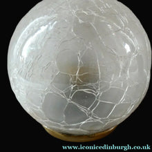 Load image into Gallery viewer, Original 1930s ART DECO Lamp. Roe Deer with Crackle Glass Shade &amp; Black Marble
