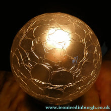 Load image into Gallery viewer, Original 1930s ART DECO Lamp. Roe Deer with Crackle Glass Shade &amp; Black Marble
