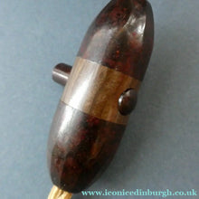 Load image into Gallery viewer, Original 1930s ART DECO Lamp. Roe Deer with Crackle Glass Shade &amp; Black Marble
