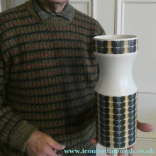 Load image into Gallery viewer, 1966 HORNSEA STUDIOCRAFT Geometric Vase. Designed by John Clappison
