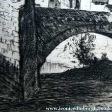 Load image into Gallery viewer, Lionel Arthur Lindsay Australian Artist 1920s Drypoint Old Bridge at Sospel
