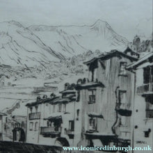 Load image into Gallery viewer, Lionel Arthur Lindsay Australian Artist 1920s Drypoint Old Bridge at Sospel
