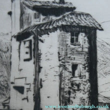 Load image into Gallery viewer, Lionel Arthur Lindsay Australian Artist 1920s Drypoint Old Bridge at Sospel
