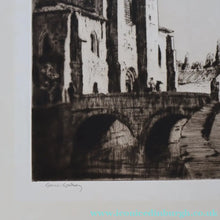 Load image into Gallery viewer, AUSTRALIAN ARTIST. Lionel Arthur Lindsay (1874 - 1861) Drypoint Etching.  St Lesmes, Burgos (1926)
