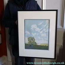 Load image into Gallery viewer, Original 1920s Colour Woodcut by John Hall Thorpe (1874 - 1947) THE CARAVAN. Pencil Signed
