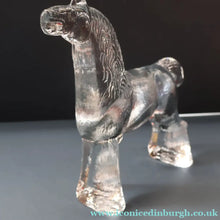 Load image into Gallery viewer, A/ 1970s KOSTA BODA Large Glass horse Designed by Bertil Vallien. 8 1/4 inches
