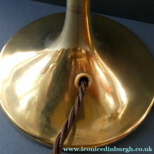 Load image into Gallery viewer, Antique Arts and Crafts Brass Lamp and Opaque White Glass Shade. DRYAD of Leicester Style
