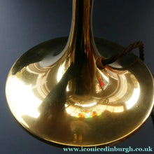 Load image into Gallery viewer, Antique Arts and Crafts Brass Lamp and Opaque White Glass Shade. DRYAD of Leicester Style

