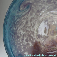 Load image into Gallery viewer, B/ Fabulous Little X ZA Shape Antique Scottish Monart Glass Bowl. With Original Paper Label on the Base 
