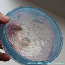 Load image into Gallery viewer, B/ Fabulous Little X ZA Shape Antique Scottish Monart Glass Bowl. With Original Paper Label on the Base 
