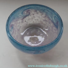 Load image into Gallery viewer, B/ Fabulous Little X ZA Shape Antique Scottish Monart Glass Bowl. With Original Paper Label on the Base 
