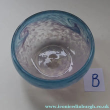 Load image into Gallery viewer, B/ Fabulous Little X ZA Shape Antique Scottish Monart Glass Bowl. With Original Paper Label on the Base 
