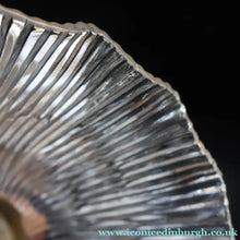 Load image into Gallery viewer, Fine Vintage HOLOPHANE Style Ribbed Glass Pendant Lamp Shade with Brass Hanging Fitment
