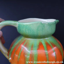 Load image into Gallery viewer, Large 1930s TUDOR Ceramics Art Deco Colourful Dripware Jug. Height 6 1/2 inches
