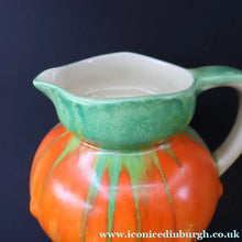 Load image into Gallery viewer, Large 1930s TUDOR Ceramics Art Deco Colourful Dripware Jug. Height 6 1/2 inches
