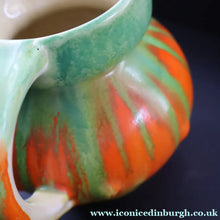 Load image into Gallery viewer, Large 1930s TUDOR Ceramics Art Deco Colourful Dripware Jug. Height 6 1/2 inches
