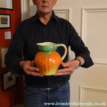 Load image into Gallery viewer, Large 1930s TUDOR Ceramics Art Deco Colourful Dripware Jug. Height 6 1/2 inches

