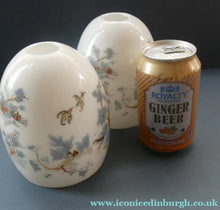 Load image into Gallery viewer, Vintage SINGLE Glass Shade. Opaque White Glass with Transfer Printed WILLOW PATTERN Design
