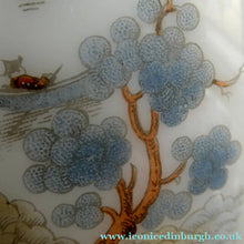 Load image into Gallery viewer, Vintage SINGLE Glass Shade. Opaque White Glass with Transfer Printed WILLOW PATTERN Design
