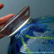 Load image into Gallery viewer, Fine Caithness Glass Bowl; etched thistles &amp; floral design. Bank of Scotland Tercentenary 1995
