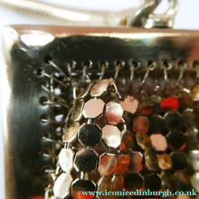 Load image into Gallery viewer, Beautiful LARGE Vintage 1960s GOLD GLOMESH Evening Bag; with Fancy Diamond Set Clasp
