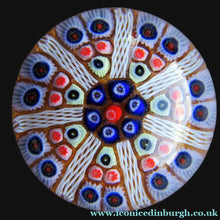 Load image into Gallery viewer, 1950s Scottish Glass Paperweight Vasart Millefiori
