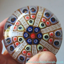 Load image into Gallery viewer, 1950s Scottish Glass Paperweight Vasart Millefiori
