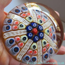 Load image into Gallery viewer, 1950s Scottish Glass Paperweight Vasart Millefiori
