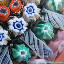 Load image into Gallery viewer, 1950s Vasart Paperweight Scottish Vintage Glass 10 Spokes and Millefiori Canes
