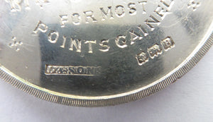 1927 SCOTTISH BEEKEEPERS ASSOCIATION Hallmarked Solid Silver Medal for the Honey Show. Good Vintage Condition