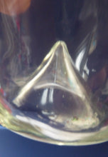 Load image into Gallery viewer, RARE GEORGIAN GLASS Bird Feeder with Bristol Blue Knop Finial; 1830s

