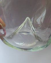 Load image into Gallery viewer, RARE GEORGIAN GLASS Bird Feeder with Bristol Blue Knop Finial; 1830s
