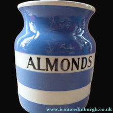Load image into Gallery viewer, 1930s Cornishware Storage Jar: Almonds
