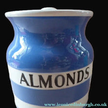 Load image into Gallery viewer, 1930s Cornishware Storage Jar: Almonds
