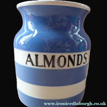 Load image into Gallery viewer, 1930s Cornishware Storage Jar: Almonds
