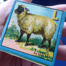 Load image into Gallery viewer, Antique Victorian 1900 Wooden Baby&#39;s Rattle Blocks Puzzle Game. Made in Germany
