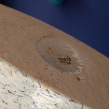 Load image into Gallery viewer, SWEDISH White &amp; Gold Satellite LARGE KOSTA BODA Vase by Bertil Vallien. Signed to the base. 12 inches
